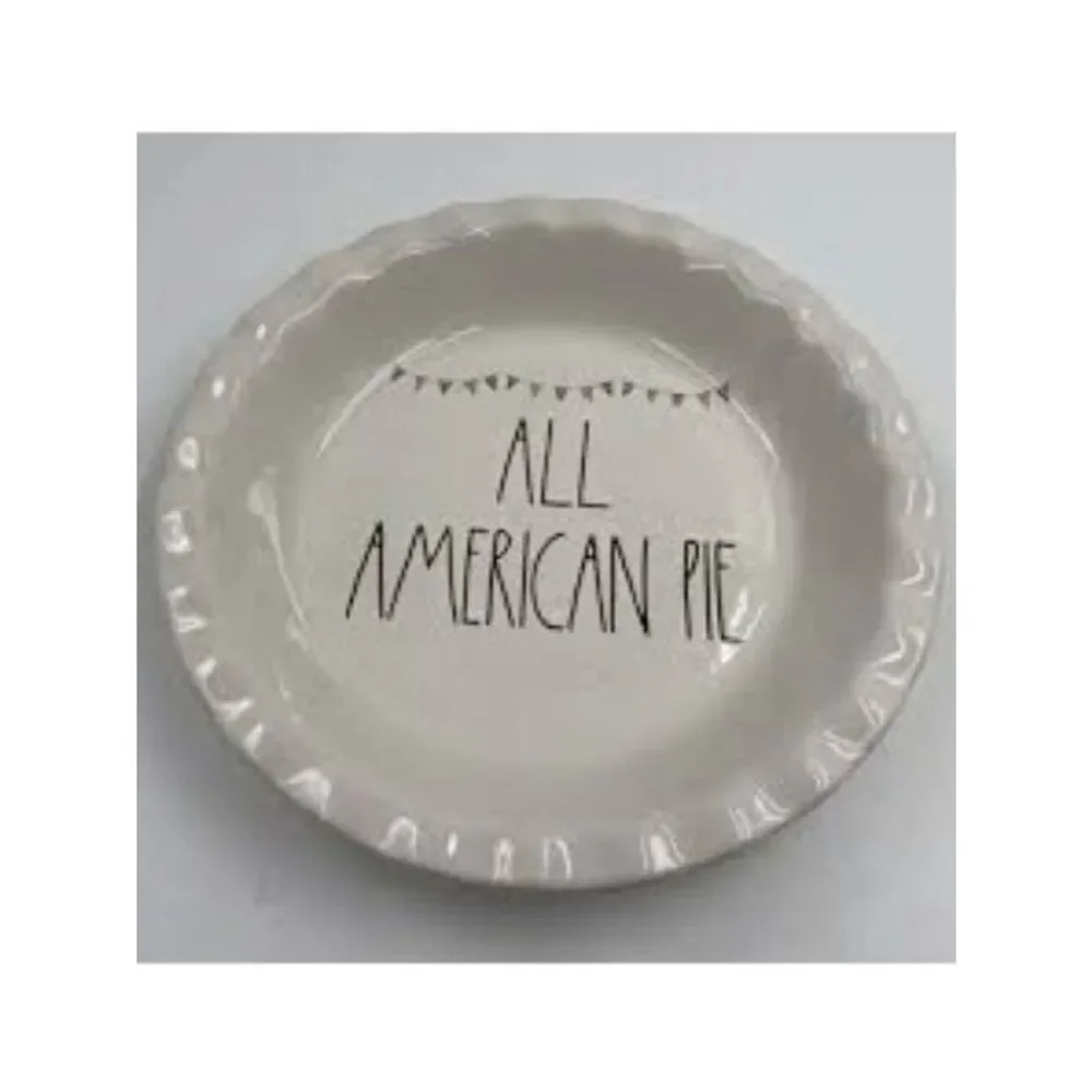 RAE DUNN Artisan Collection Patriotic Baking Dish / Plate 